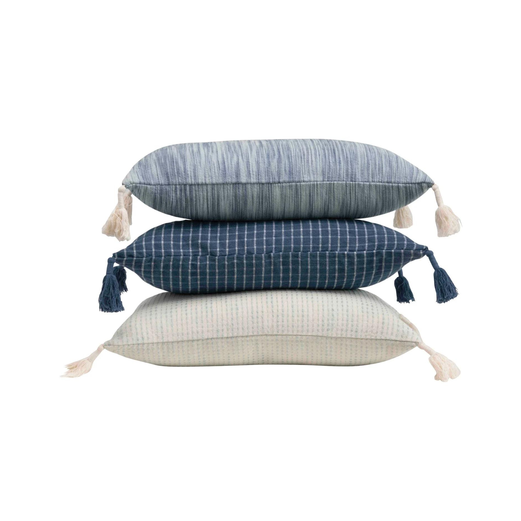Shades of Blue Lumbar Pillows