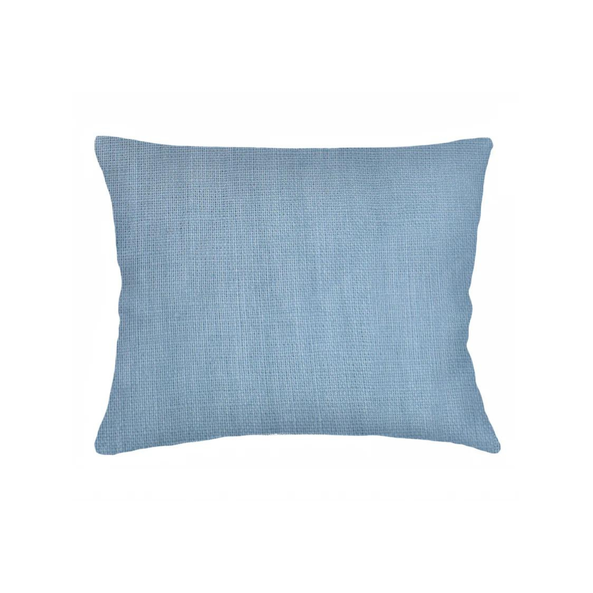 Coastal Blue So Soft Linen White Down Pillow