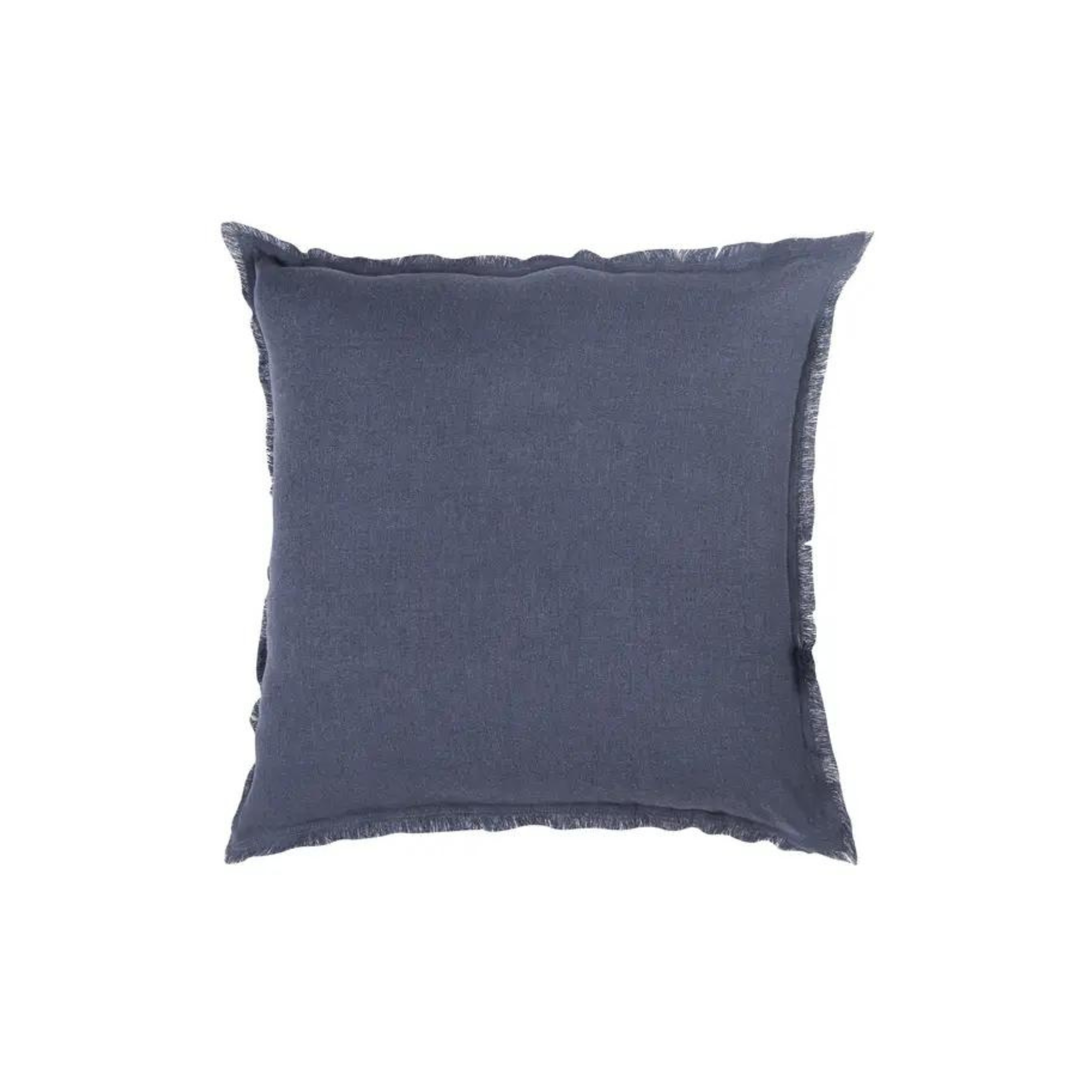 Navy Blue So Soft fringe Linen Pillows