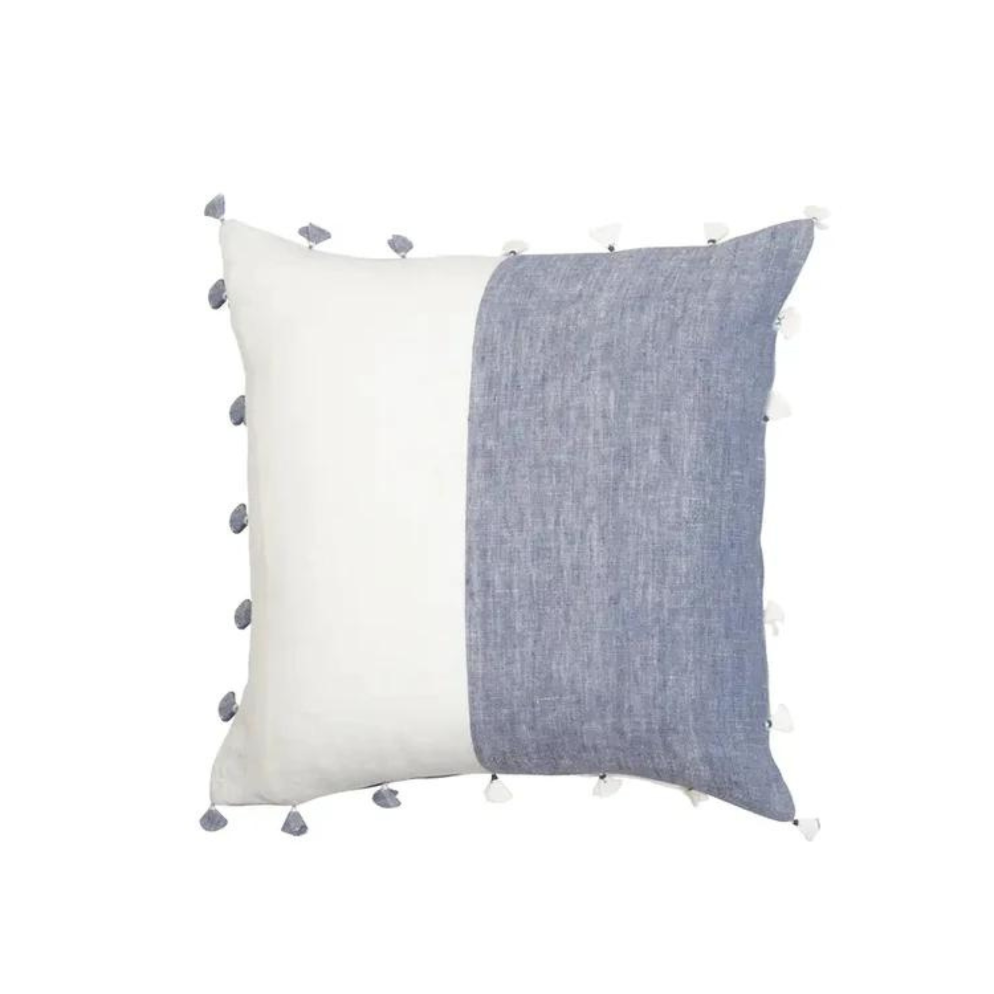 Chambray Tassel Pillows