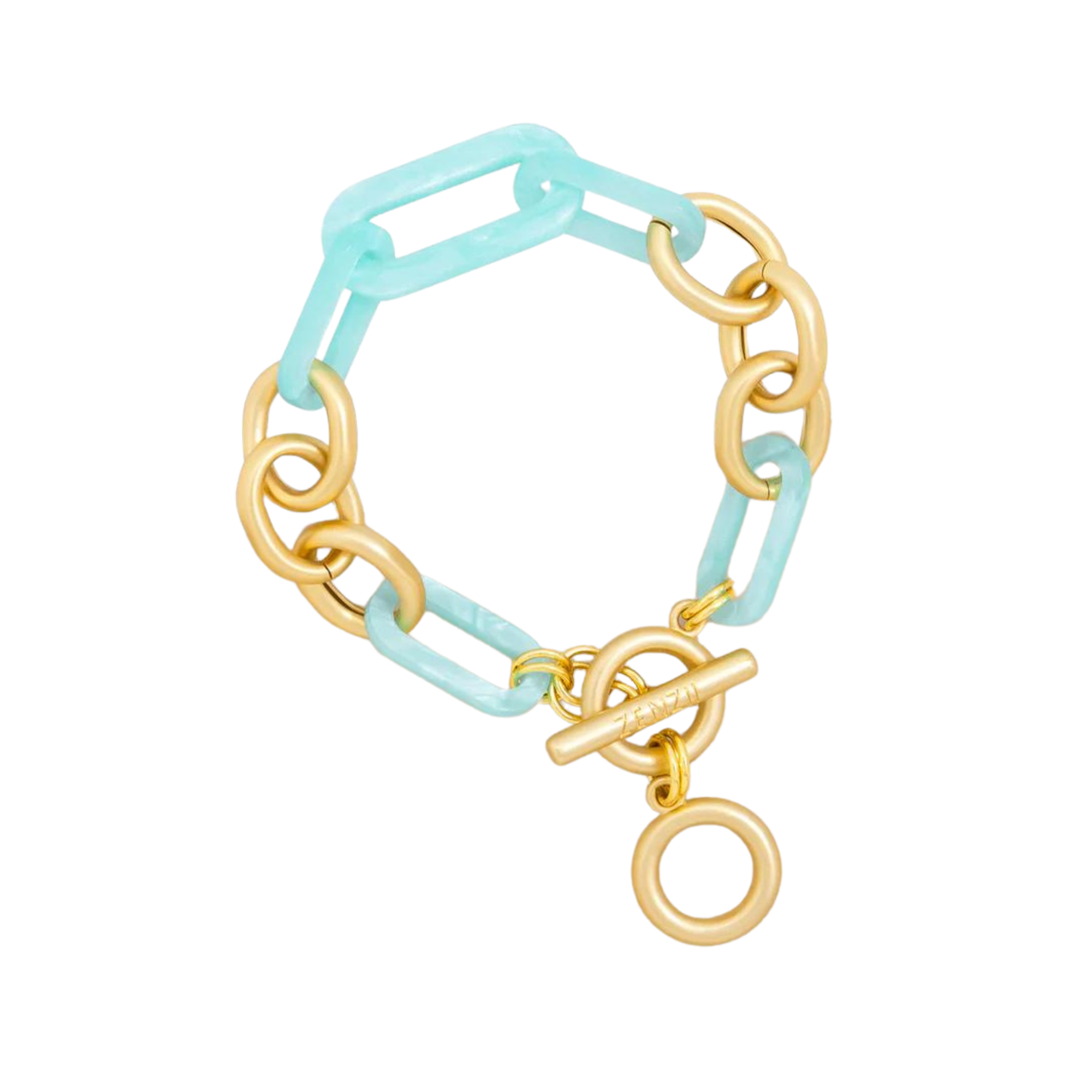Gold Resin Toggle Bracelet