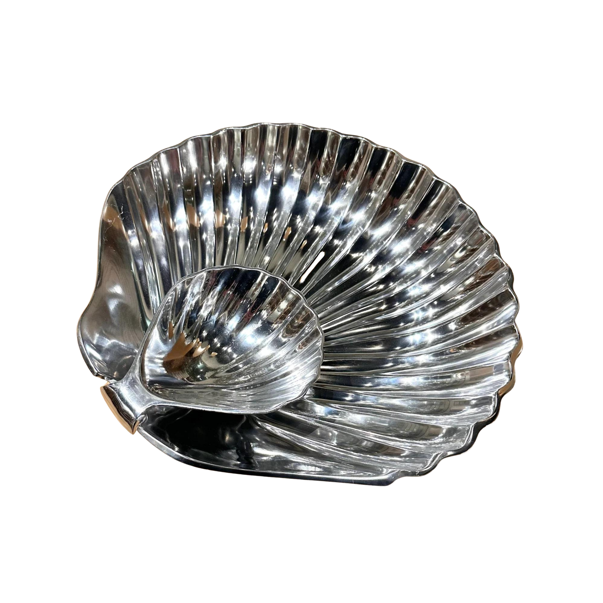 Polished Cockleshell Chip & Dip Set
