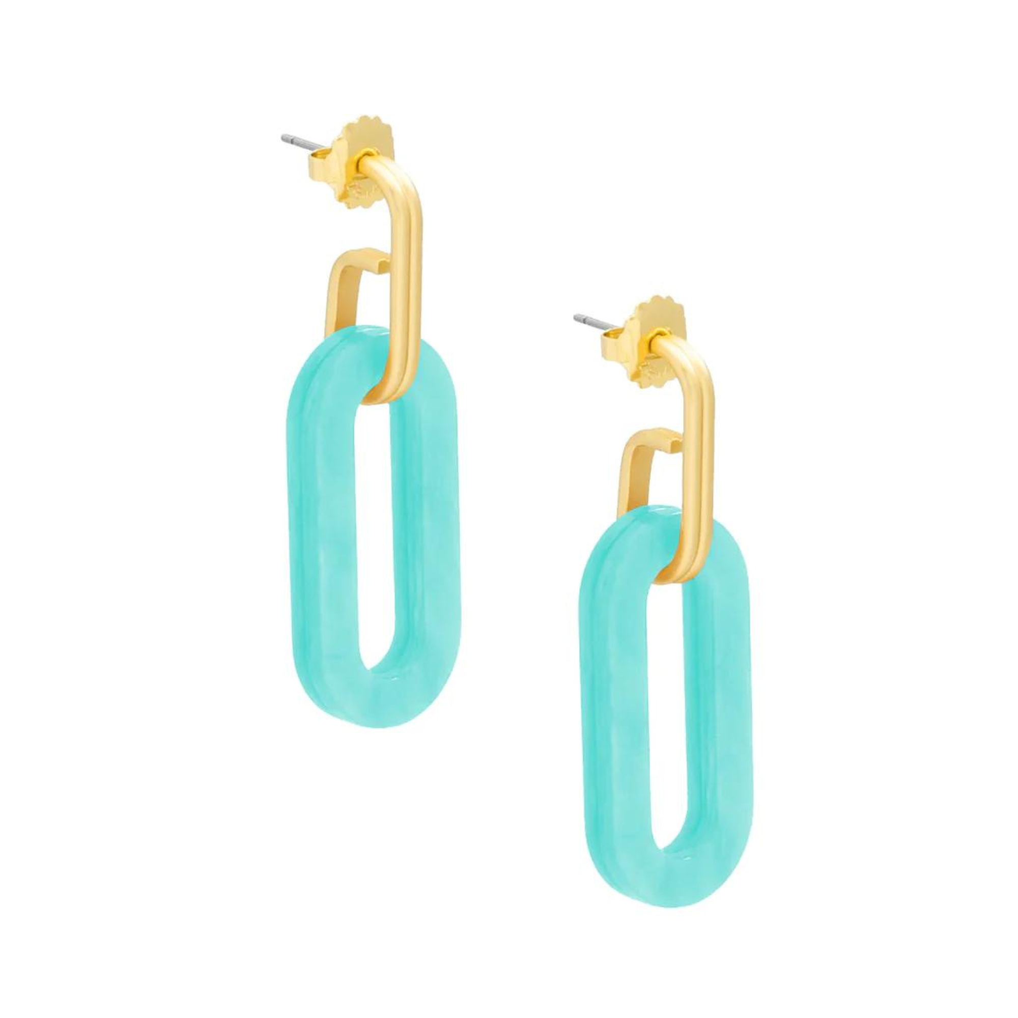 Resin Hook Drop Earrings