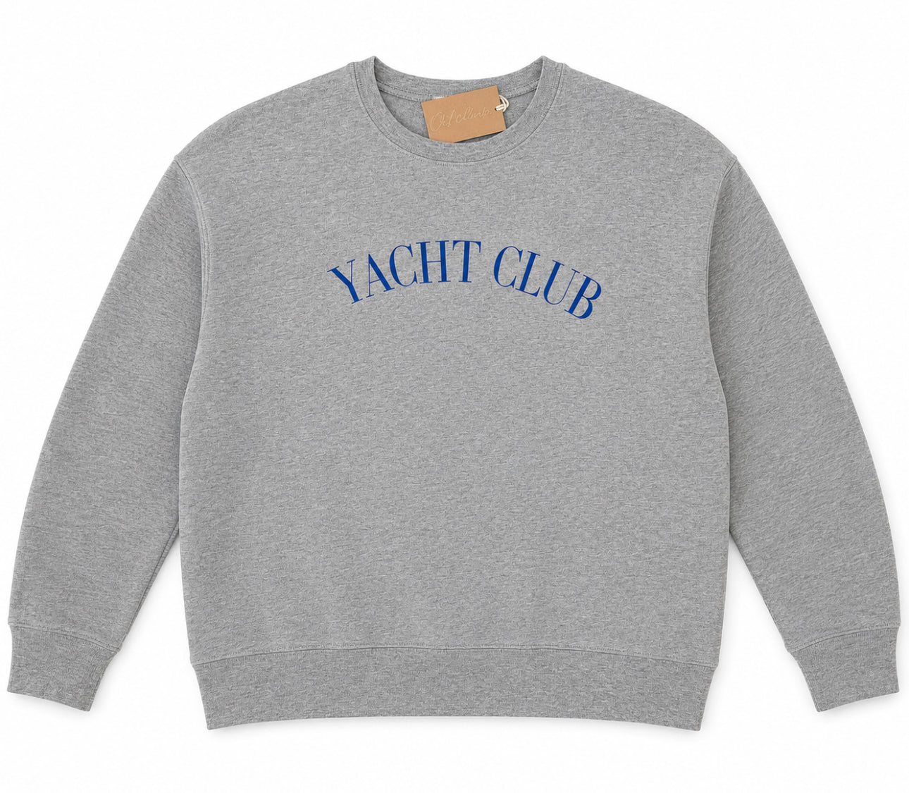 Yacht Club Crewneck Sweatshirt- Athletic Heather