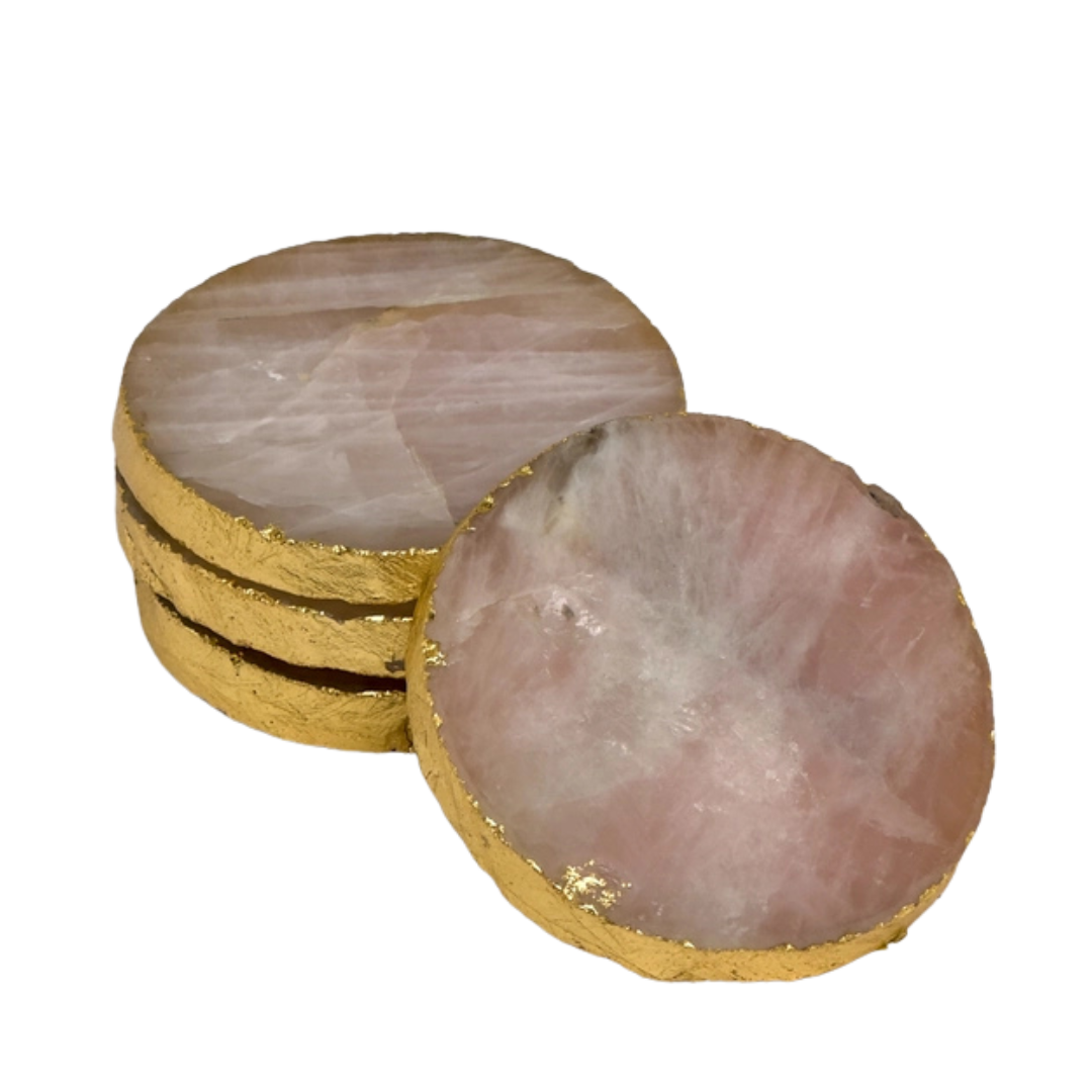 Coasters Rose Quartz