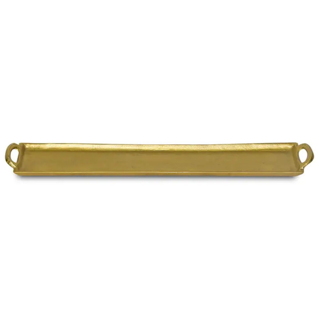 Gold Textured Tray with Handles