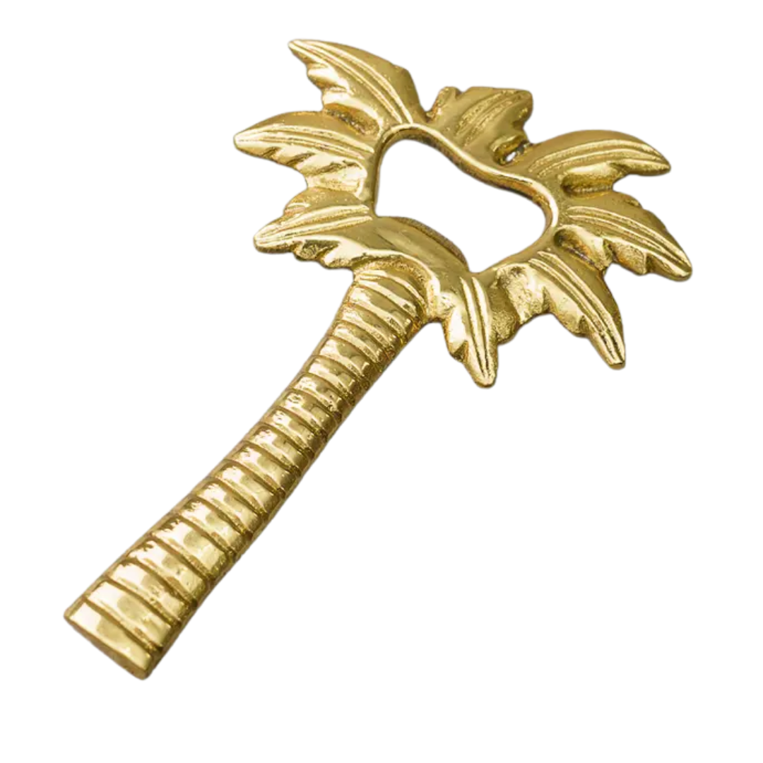 Golden Brass Palm Tree Bottle Opener
