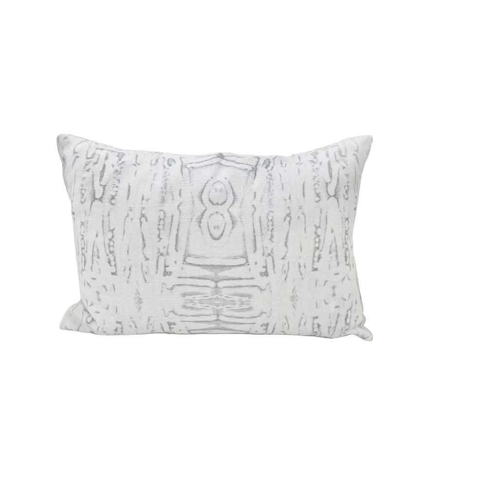 Tess White Lumbar Pillow