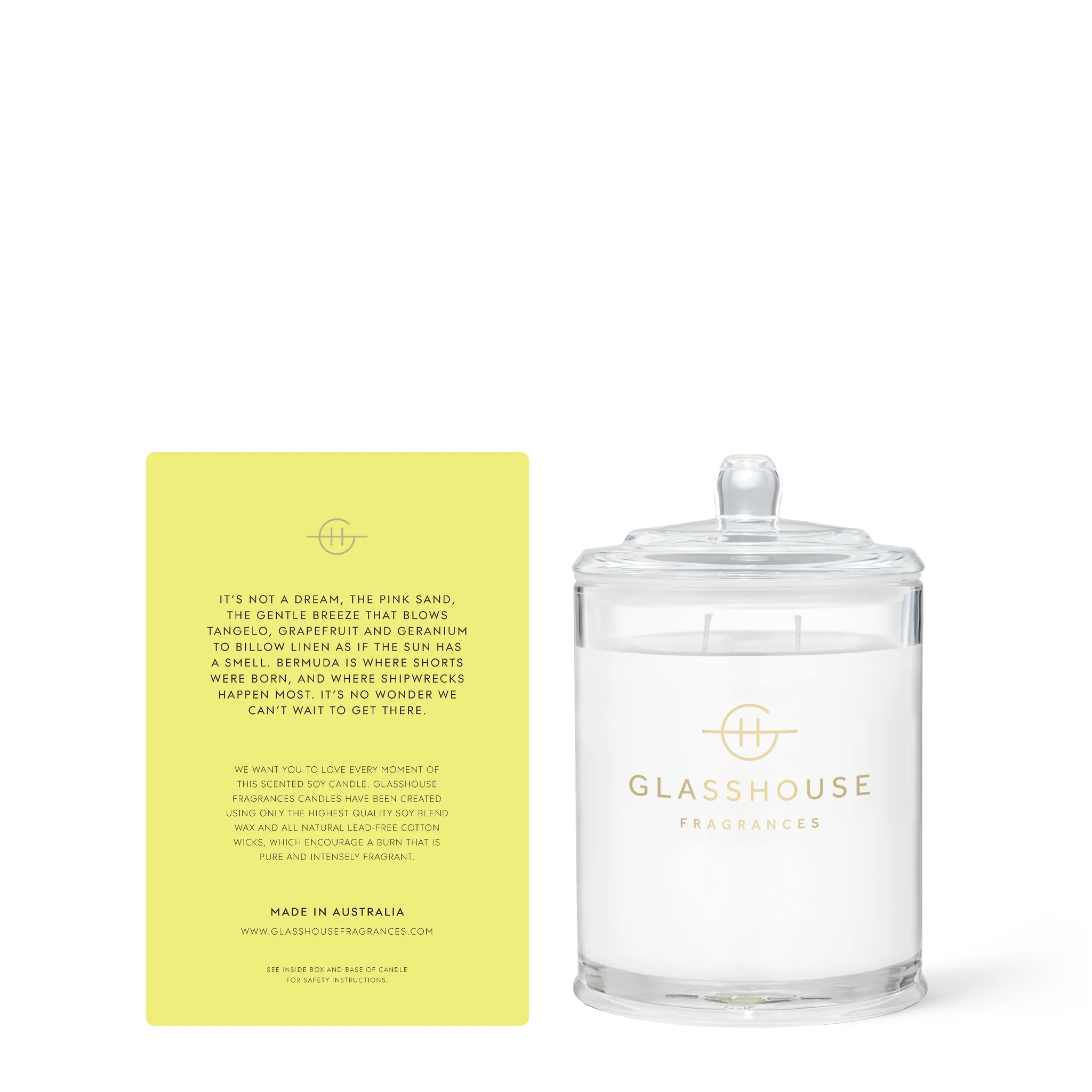 SUNKISSED IN BERMUDA Glasshouse Candle