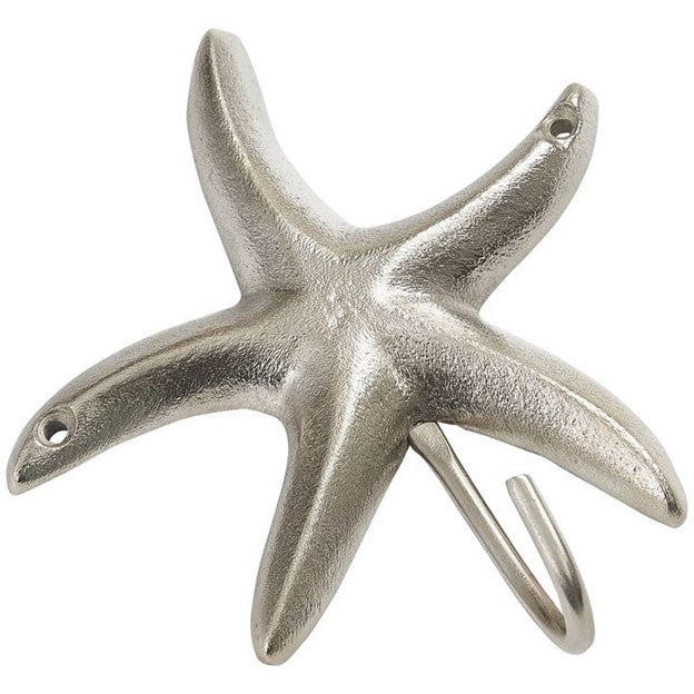 Silver Starfish Single Wall Hook