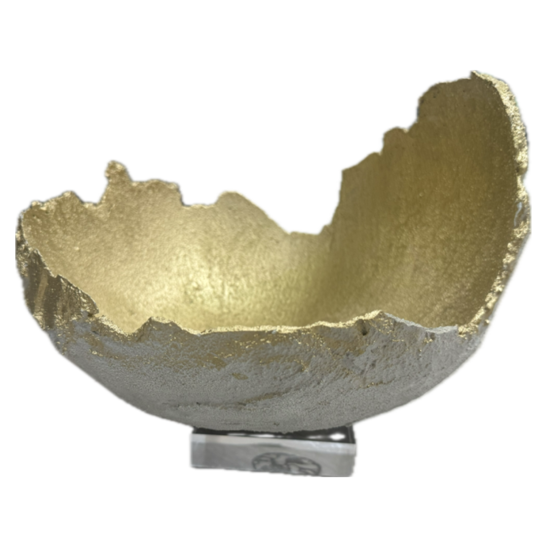 X-Large Concrete Gold Bowl