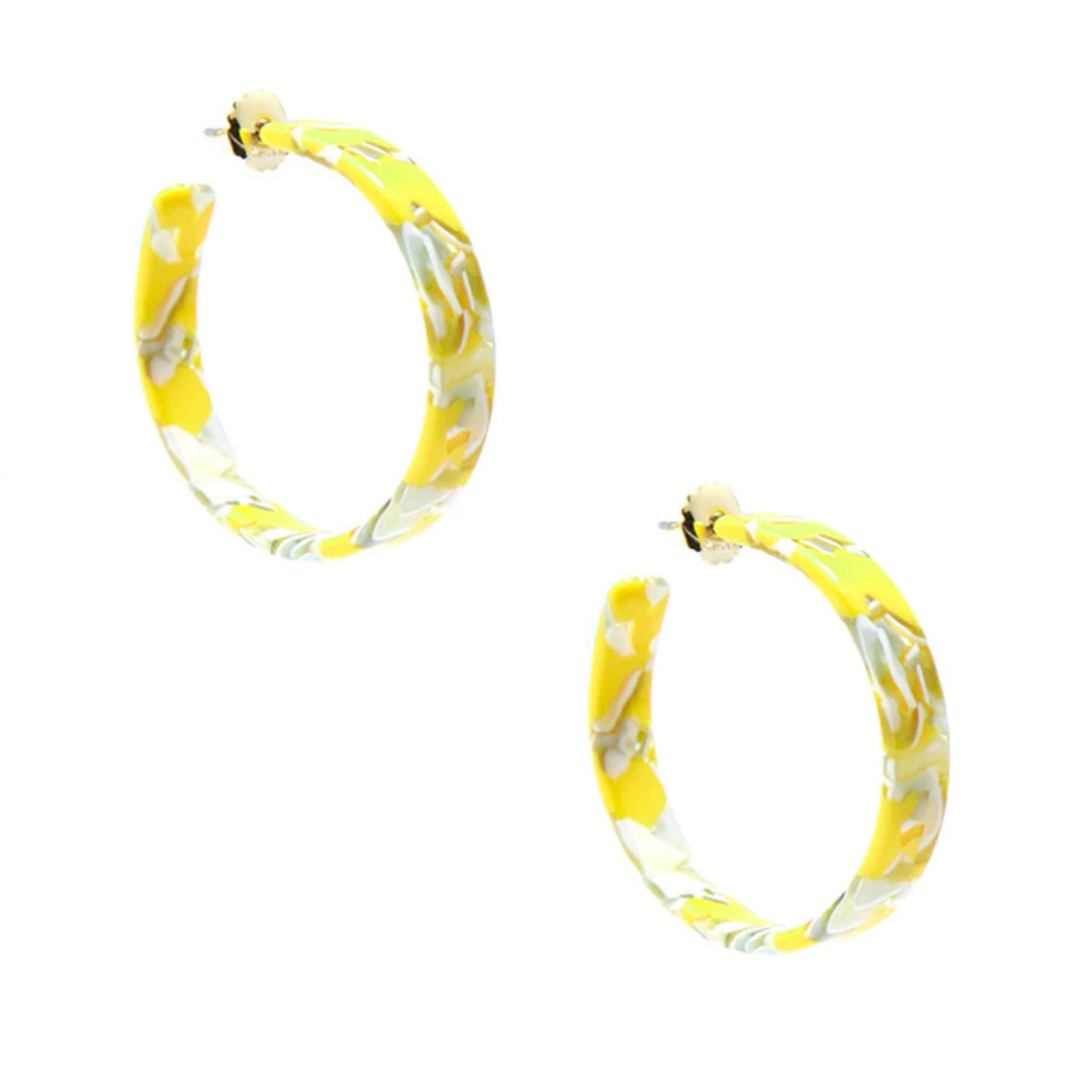 Yellow Resin Hoops
