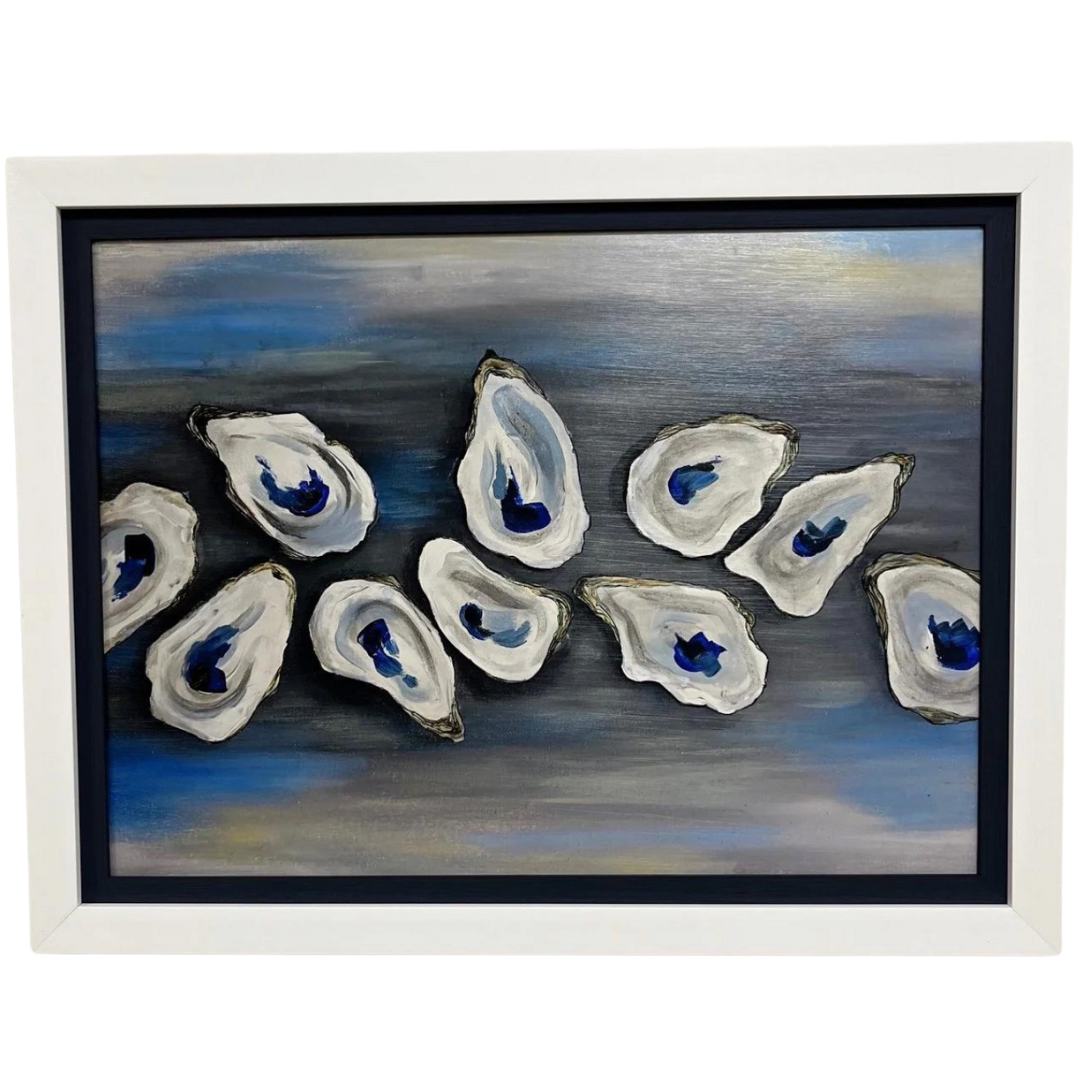 Oysters on Grey 35x27