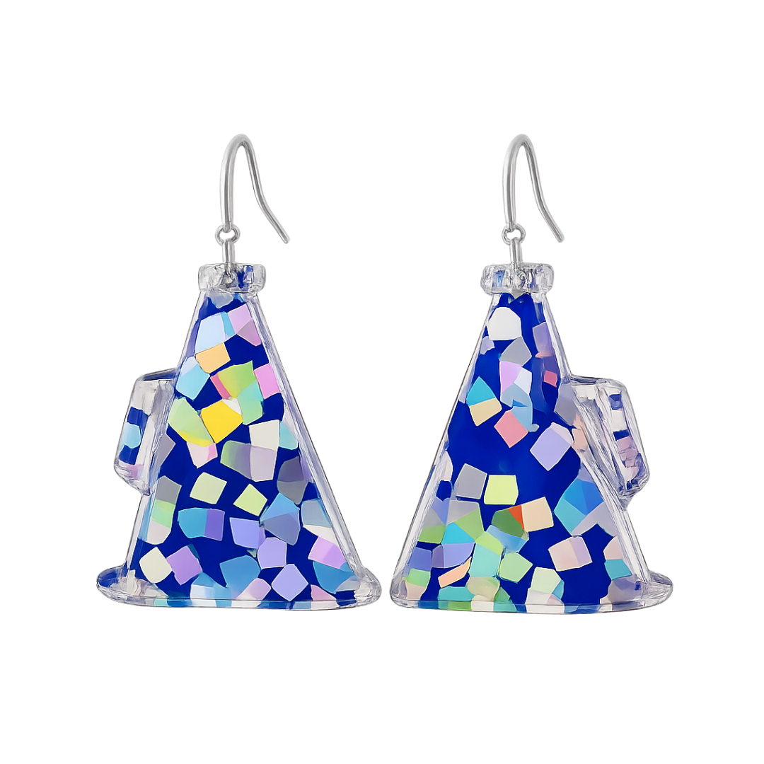 Sparkle Spirit Megaphone Earrings