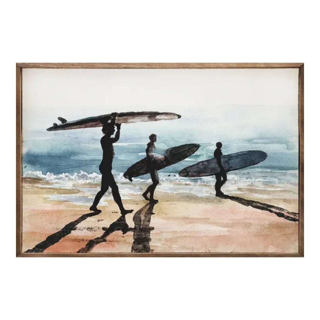 Surfers on the Beach