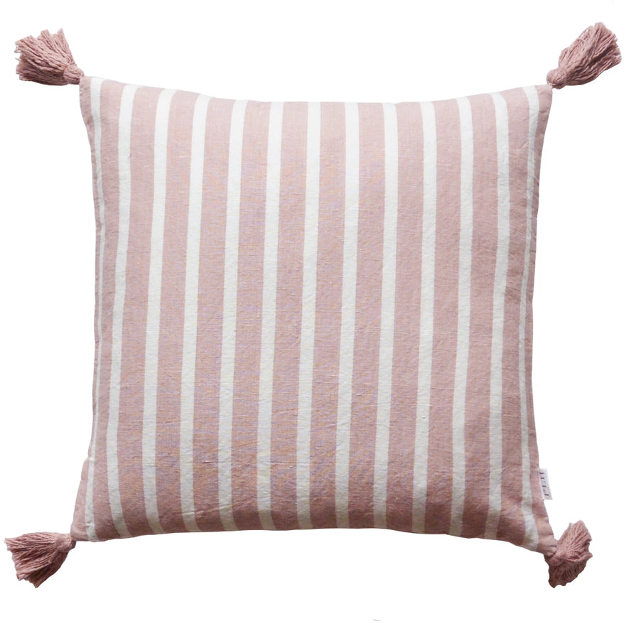 Striped Tassel Pillow