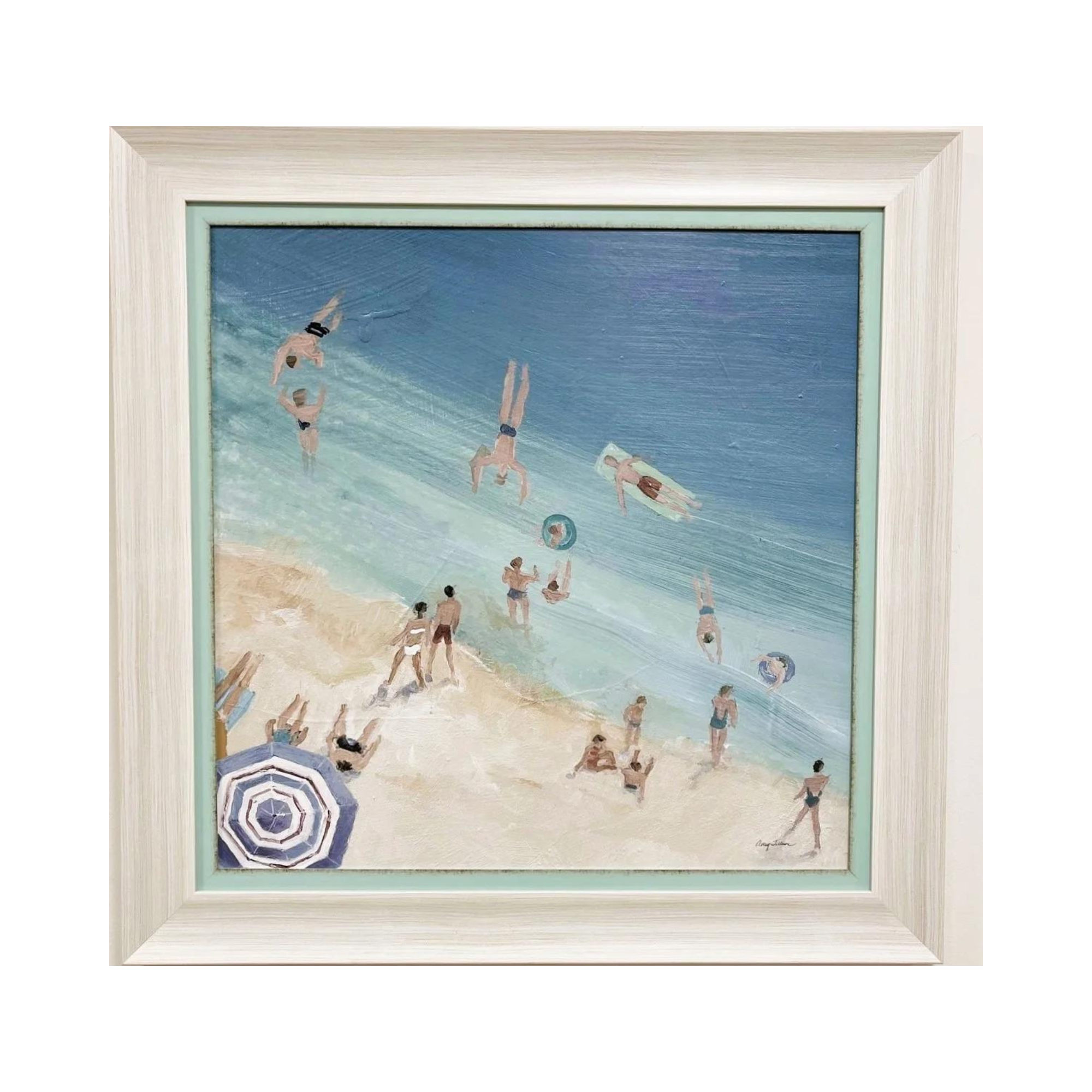 Cool Blue Beach 38x38