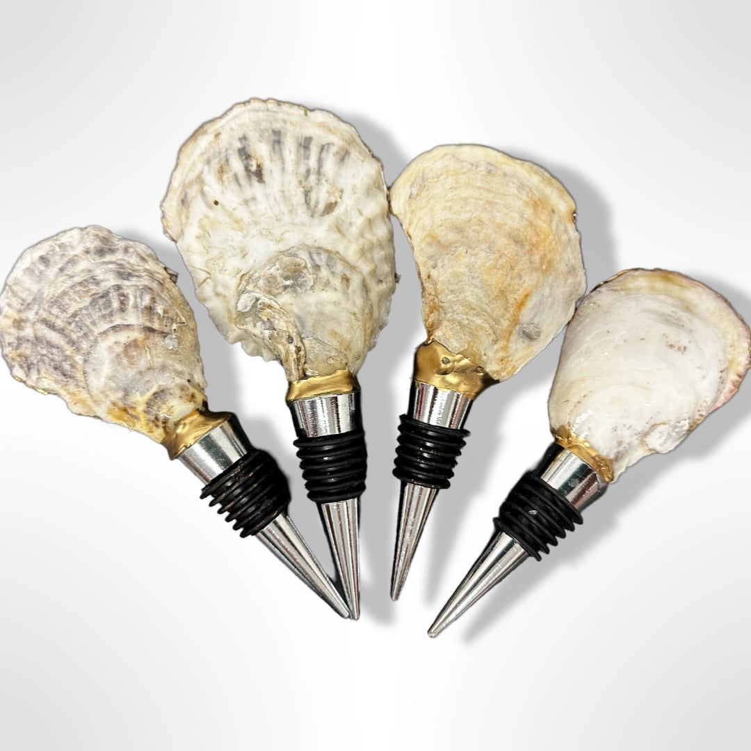 Pink Coral Oyster Shell Wine Stopper