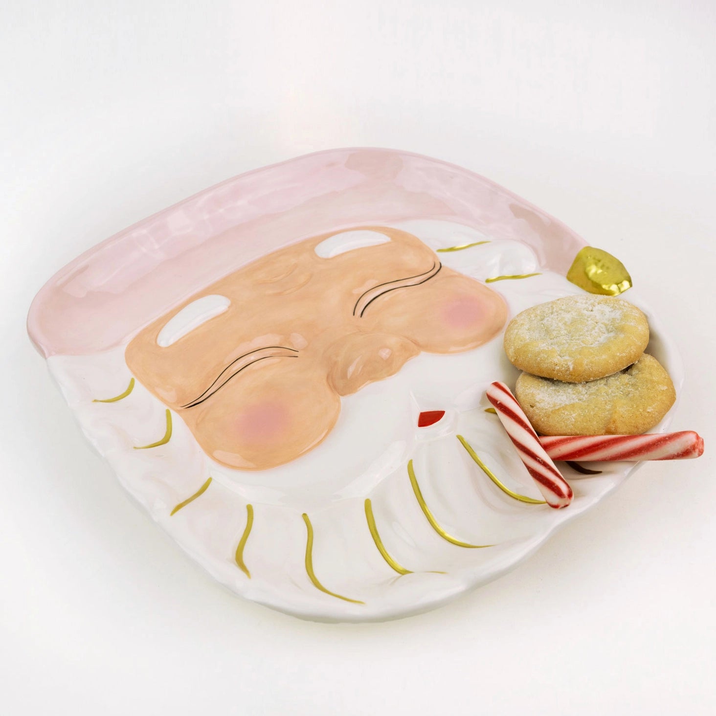 Pink Santa Platter