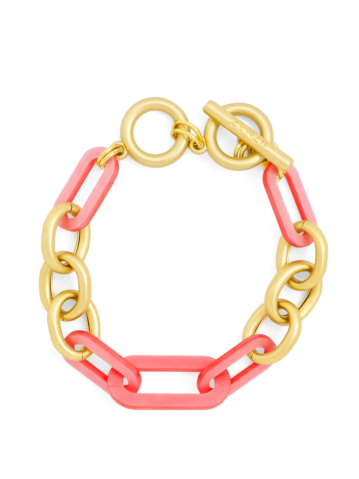 Gold Resin Toggle Bracelet