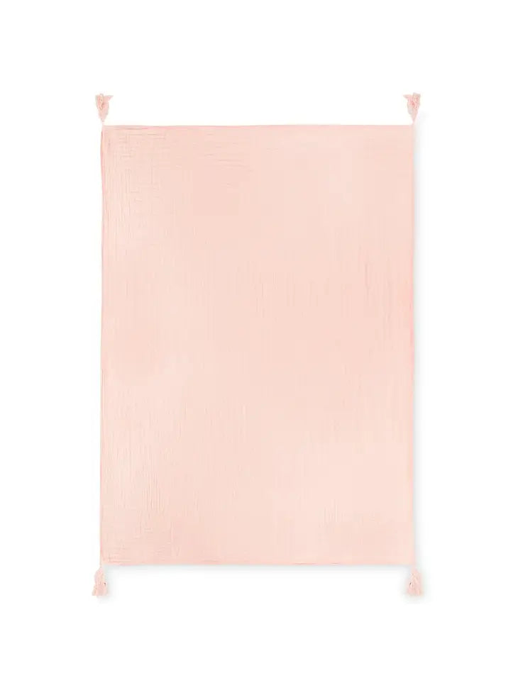 Pink Muslin Throw