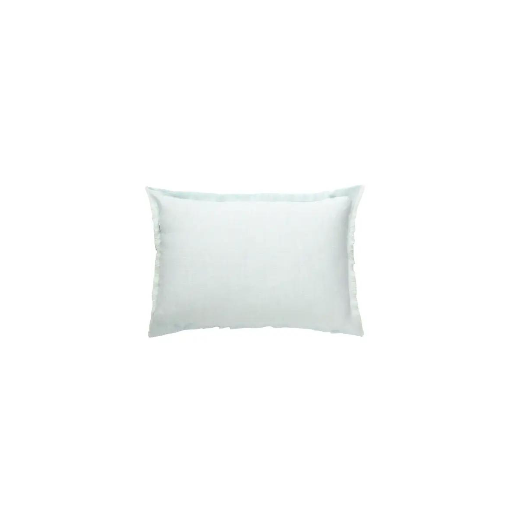 Aqua So Soft fringe Linen Pillows