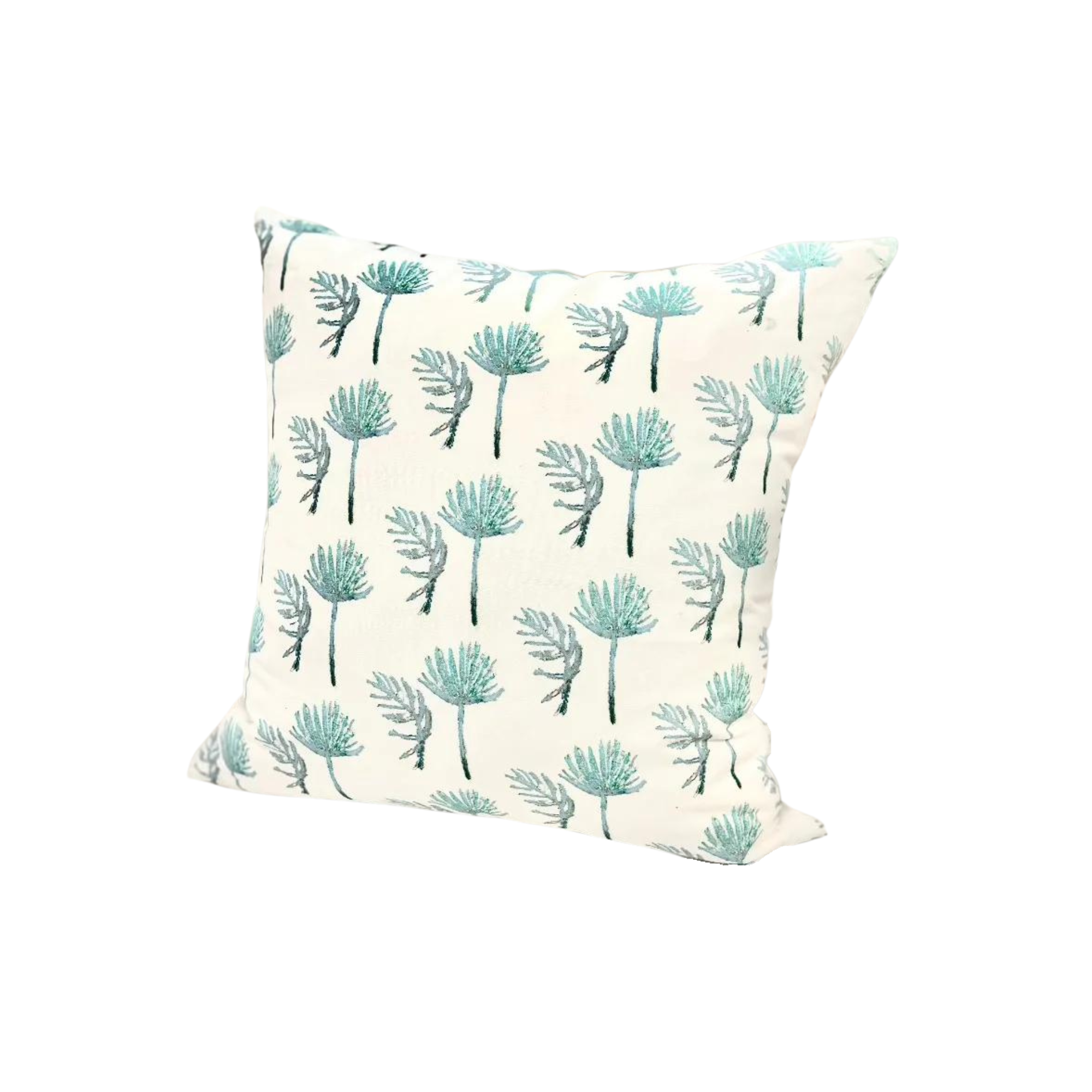 Palmetto White Throw Pillow