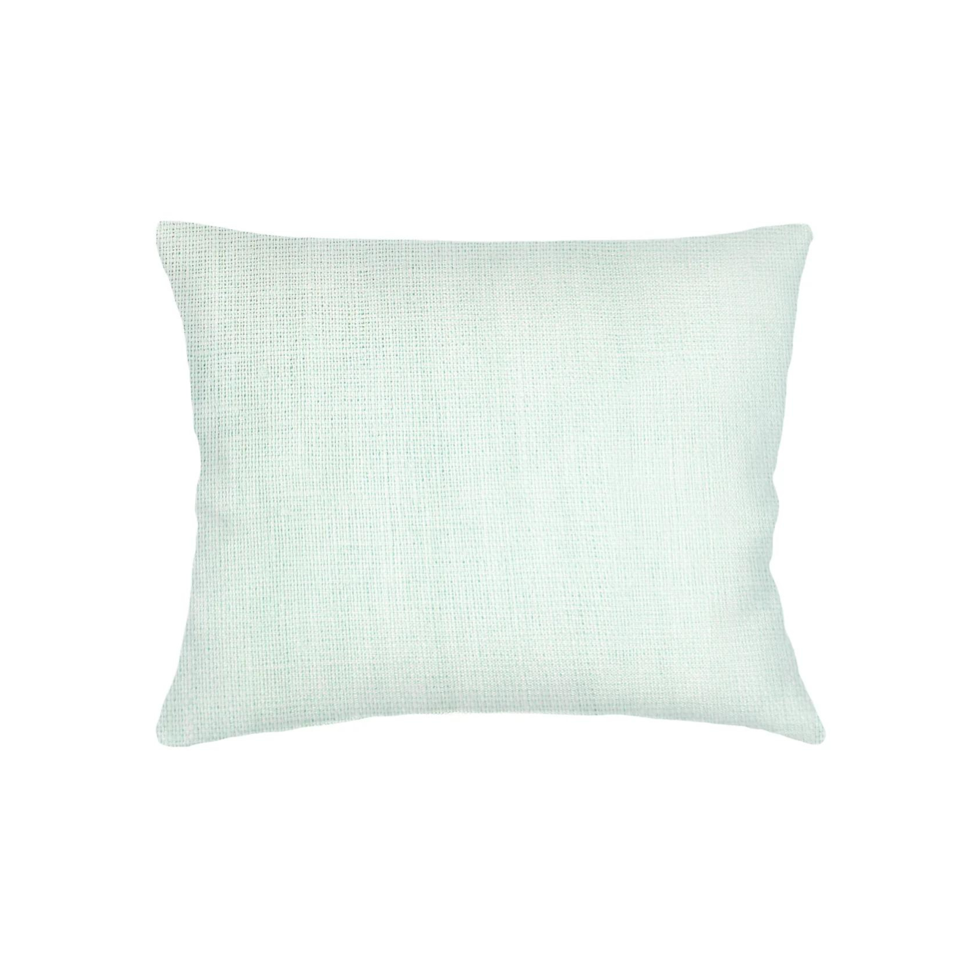 Bright Aqua So Soft Linen White Down Pillow