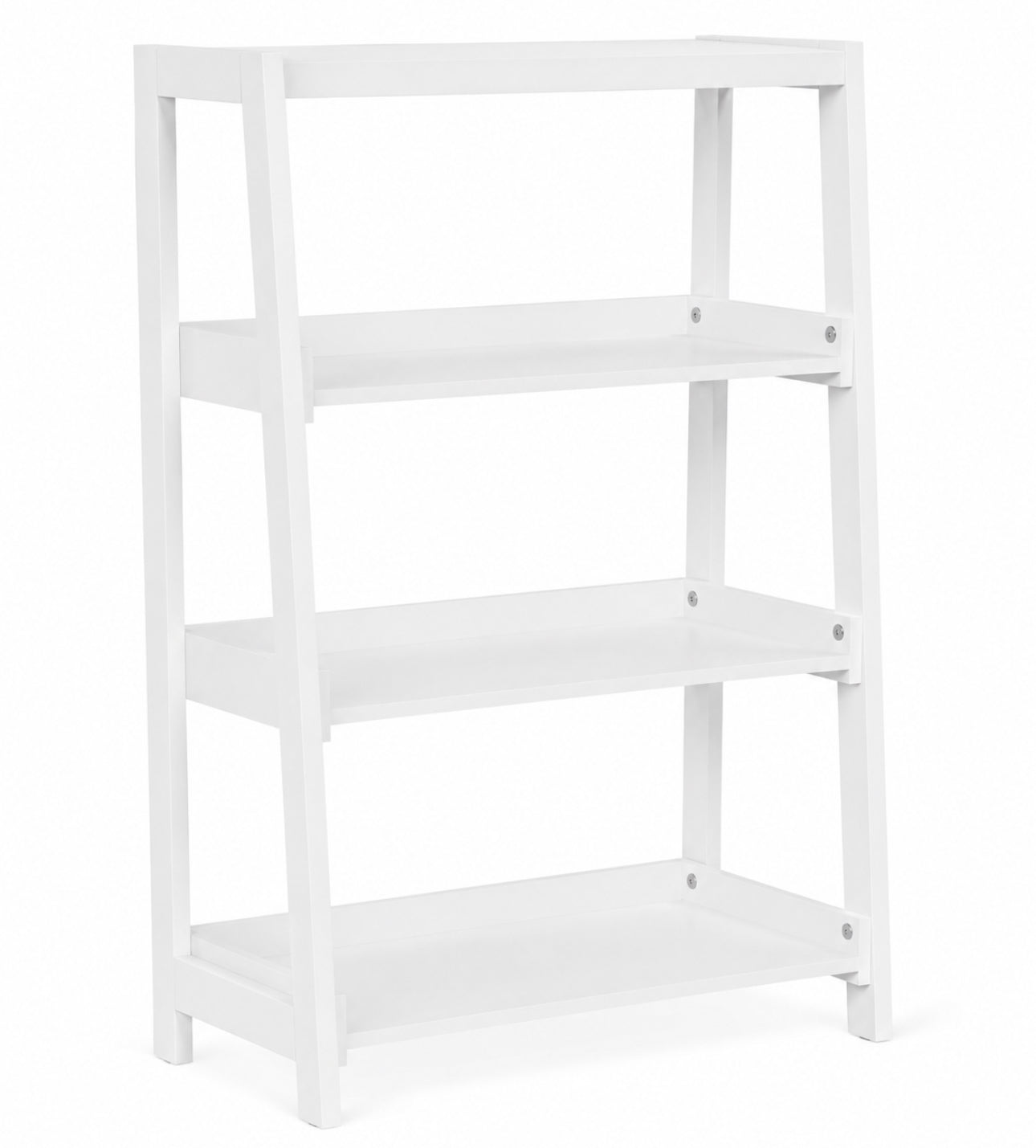 Sloan 3  Shelf -Tier Bookcase- White