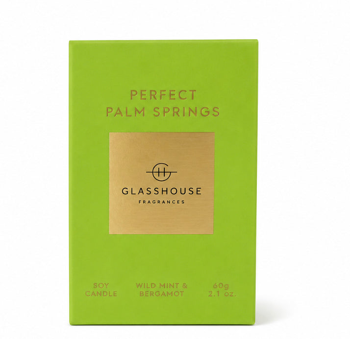 Glasshouse. Perfect Palm Springs- Wild Mint  & Bergamot 2.1 oz.