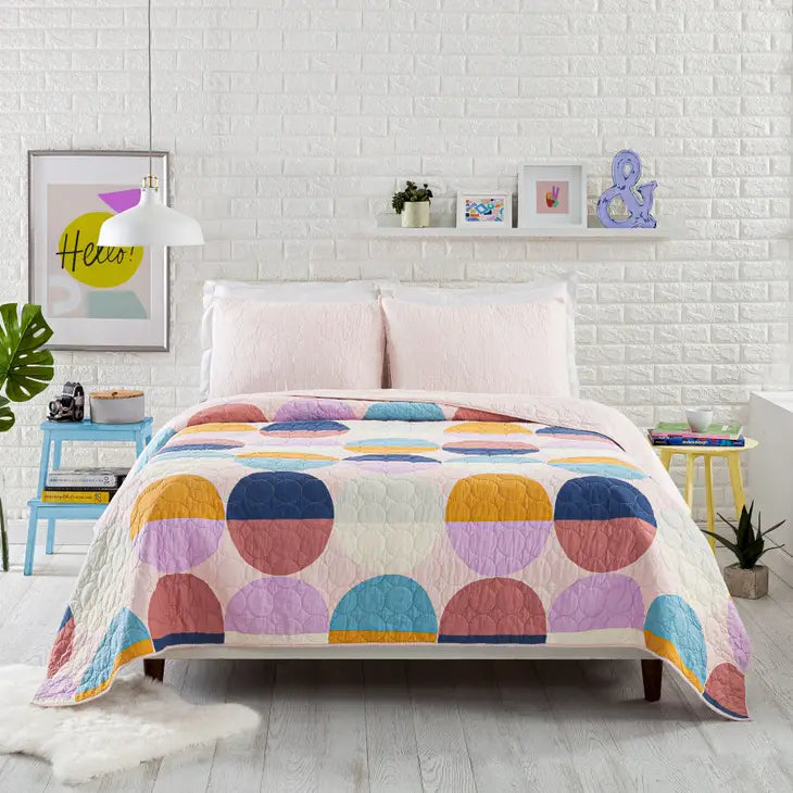 Circles Twin Quilt Set