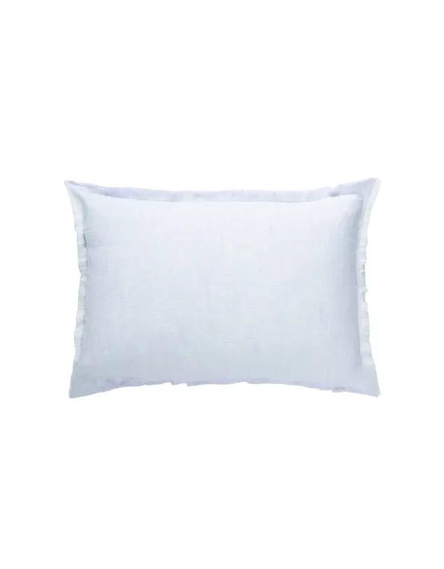 Sky Blue Crossdye Linen Pillow