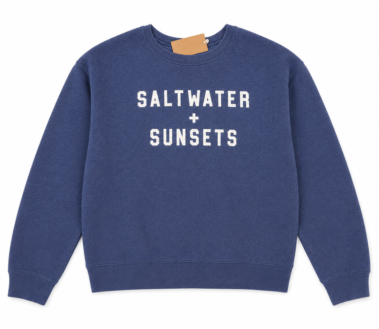 Saltwater and Sunsets- Mid Graphic Sweatshirt- Heather Midnight
