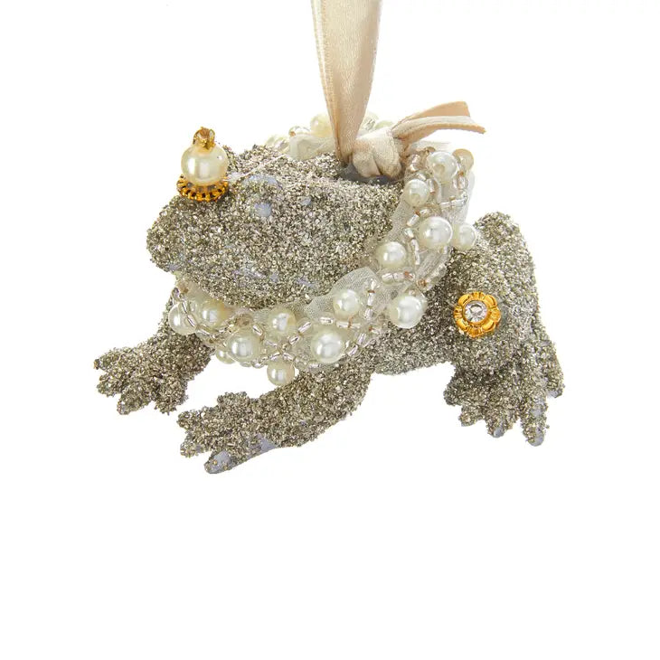 Glitter Frog Ornament