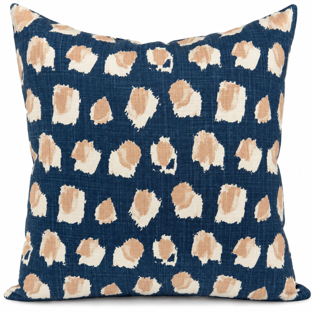 Navy & Sand Abstract Coastal Euro Pillow  26" x 26"