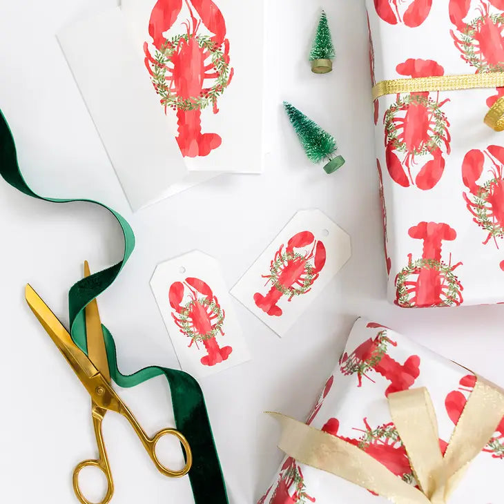 Holiday Lobster Gift Wrap