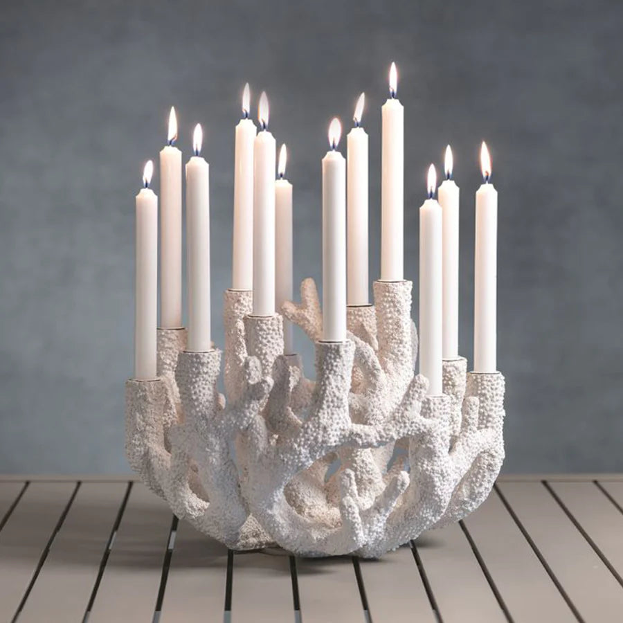 Coral Taper Candle Holder