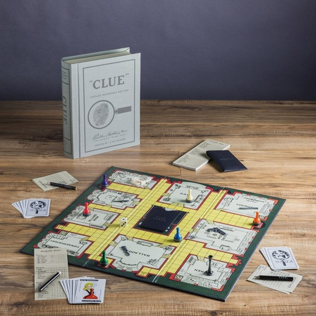 Clue Bookshelf Board Game