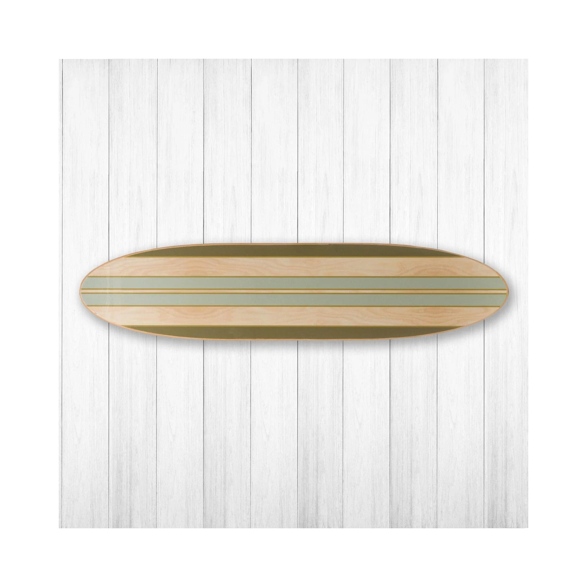 Maui Wood Striped Surfboard