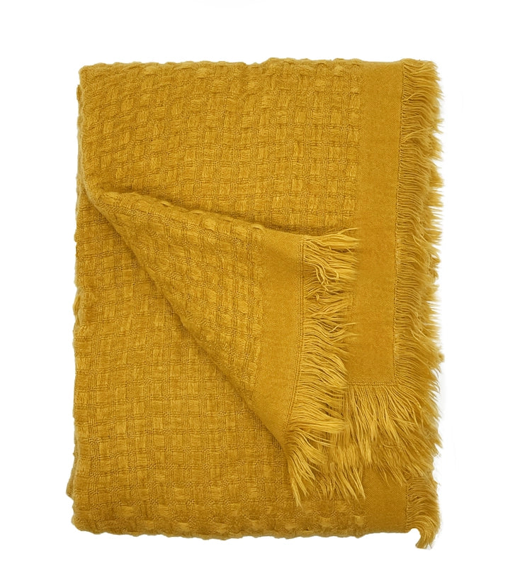 Waffle Weave Throw Blankets