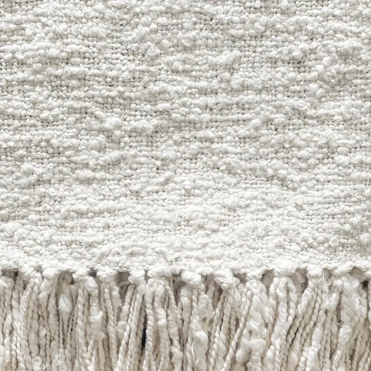 Cozy Cotton Boucle Throw