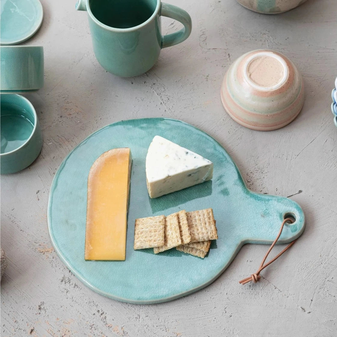 Stoneware Cheese Board