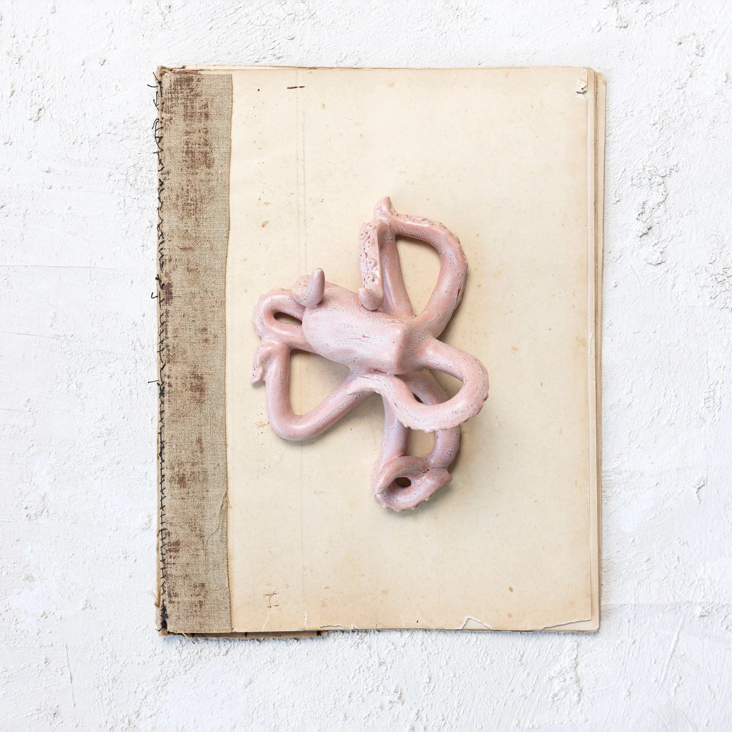 Pink Stoneware Octopus