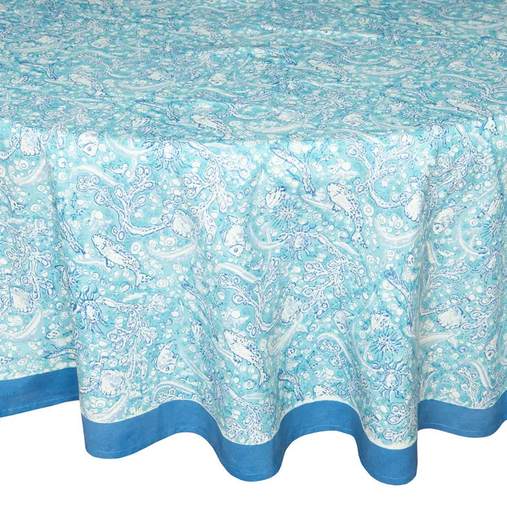 La Mer Aqua Tablecloth