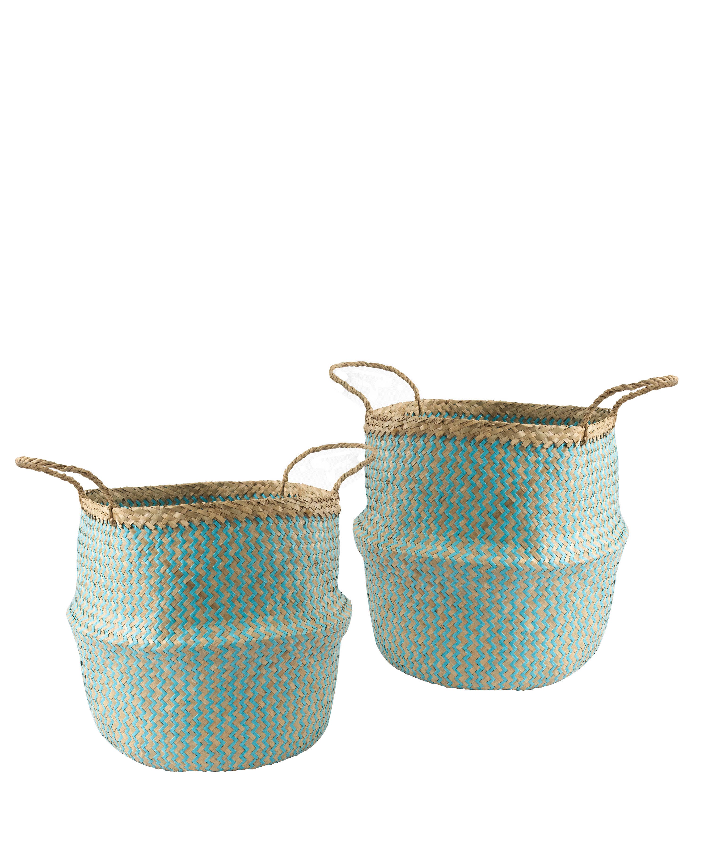 Cyan Seagrass Belly Basket