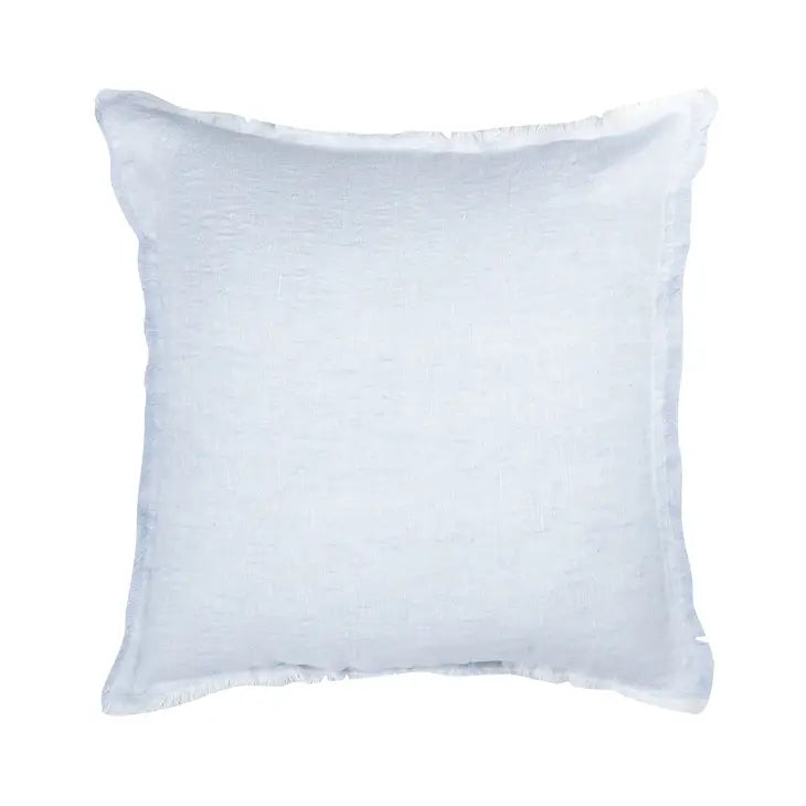 Sky Blue Crossdye Linen Pillow