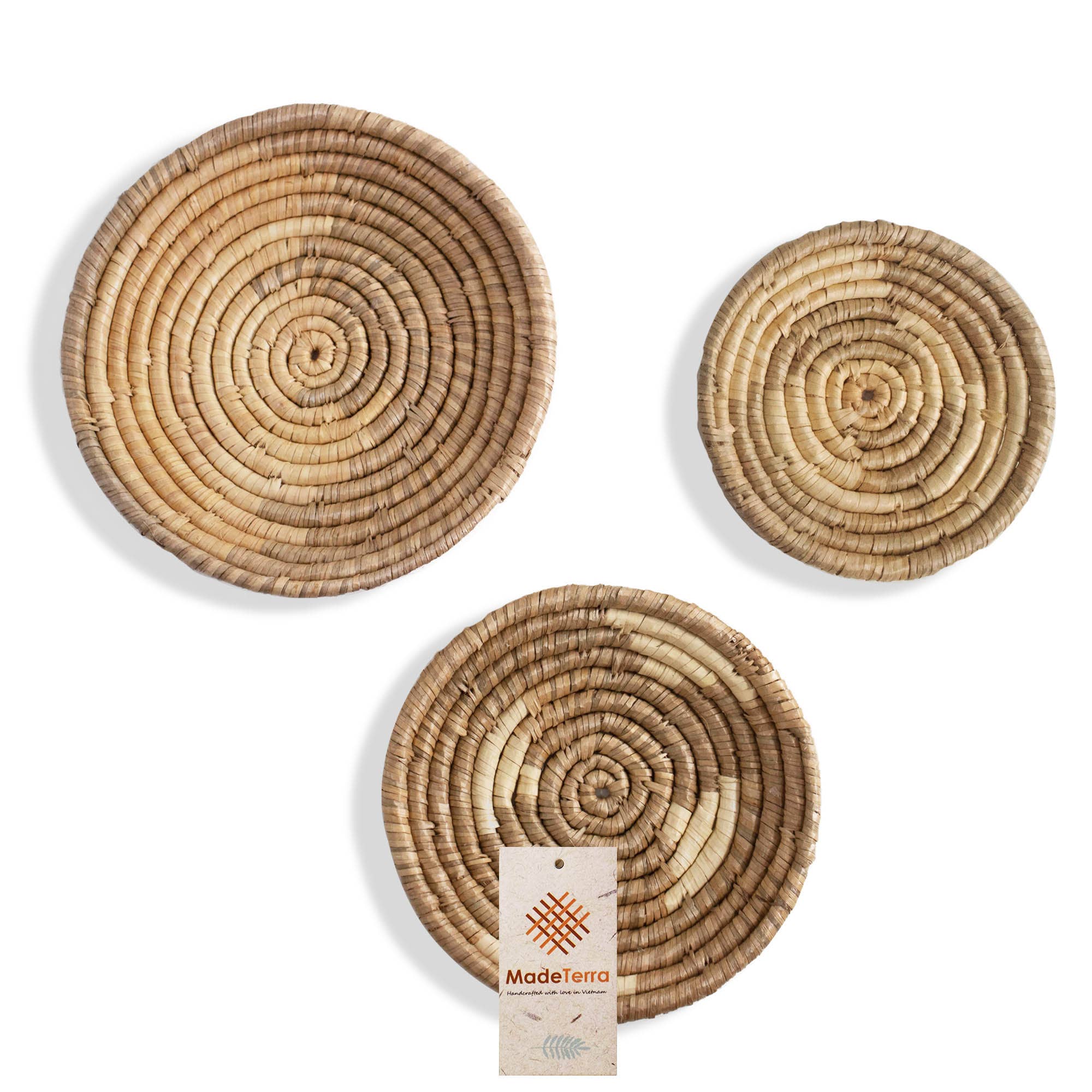 Seagrass Bamboo Wall Decor S/3