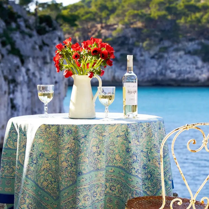 La Mer Aqua Tablecloth