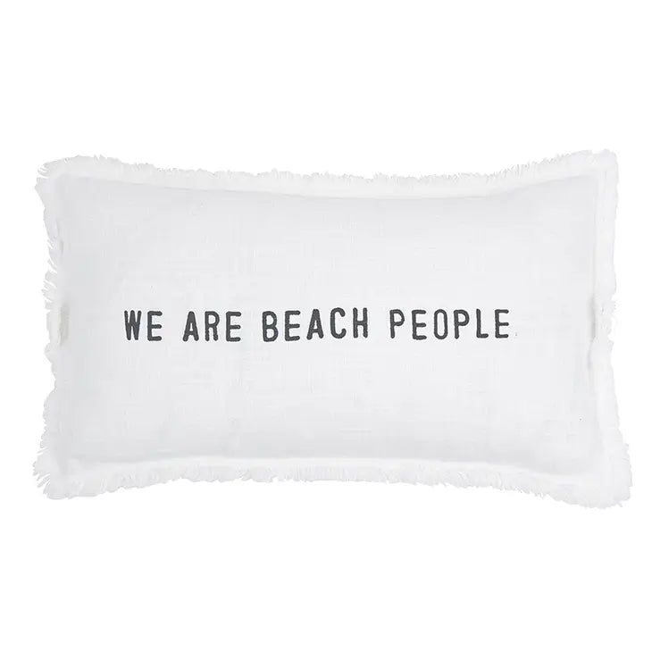 We Are Beach People Lumbar Pillow