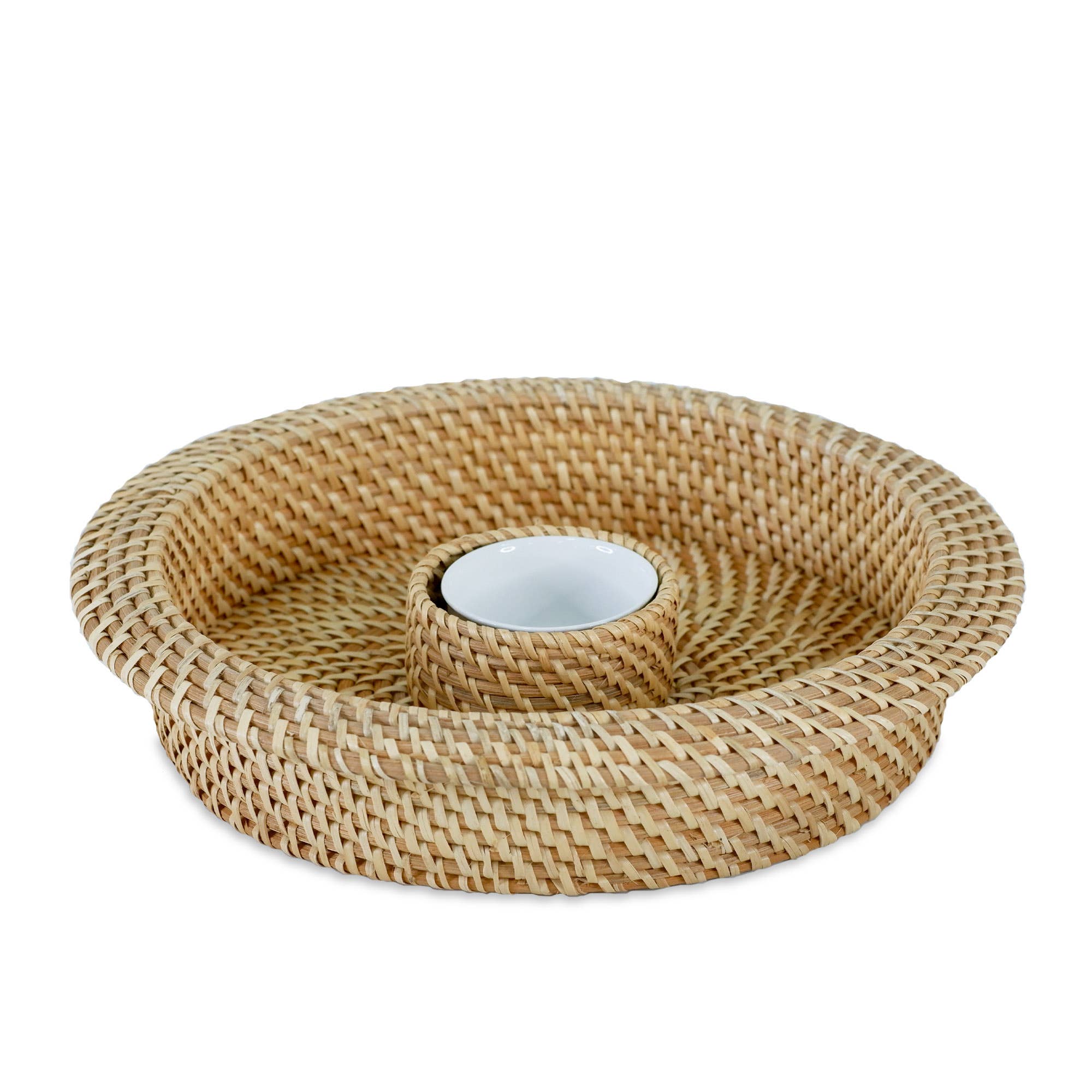 Rattan Appetizer Tray